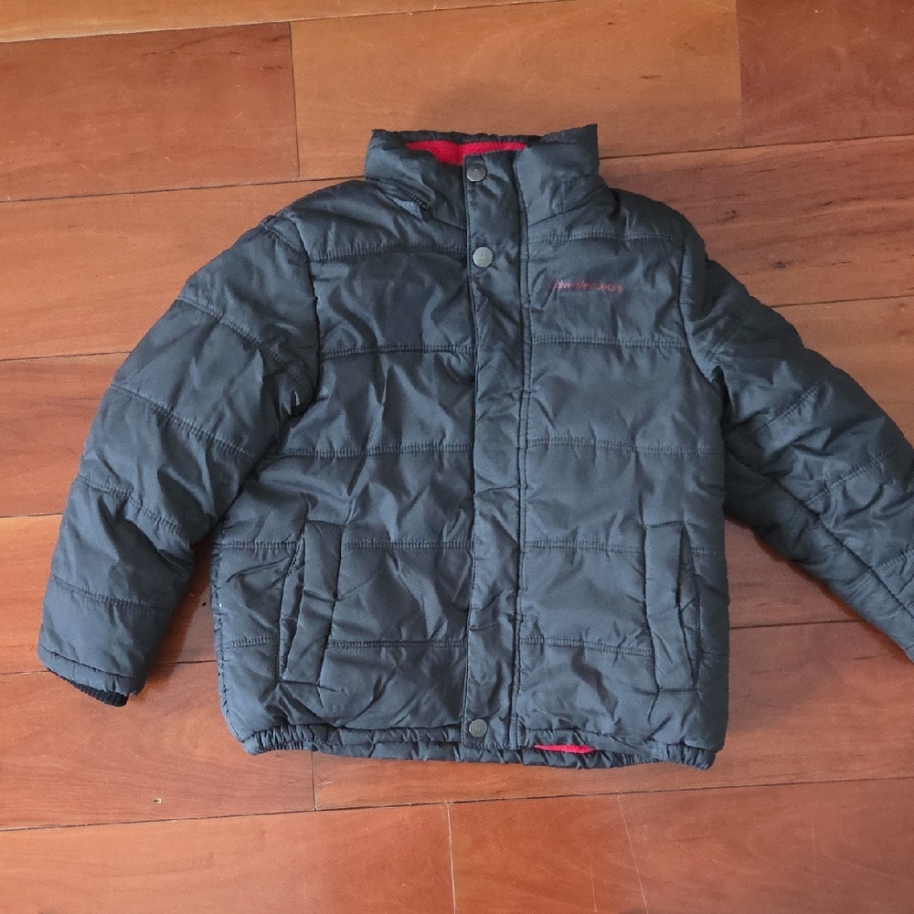 Calvin Klein Jeans Charcoal Puffer Jacket for Kids